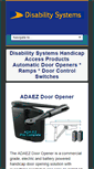 Mobile Screenshot of disabilitysystems.com